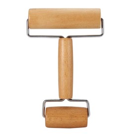 Pizza Roller Wood Dough Roller Pastry Roller Double Head Baking Roller Non Stick Pizza Dough Roller Wooden Bread Roller Food Roller Small Dough Roller Double Rolling
