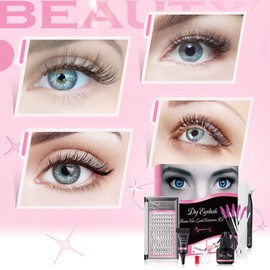 Beauty7 Eyelash Extension Set, Self-Use, Complete Kit, C-Curl, Volume Lash, Mix Length, Non-irritating, Glue, Cream Remover, Quick Drying, Eyelash Extract, Tip Tweezer, Beginners, Japanese Instruction Manual Included (English Language Not Guaranteed), Easy to Use at Home