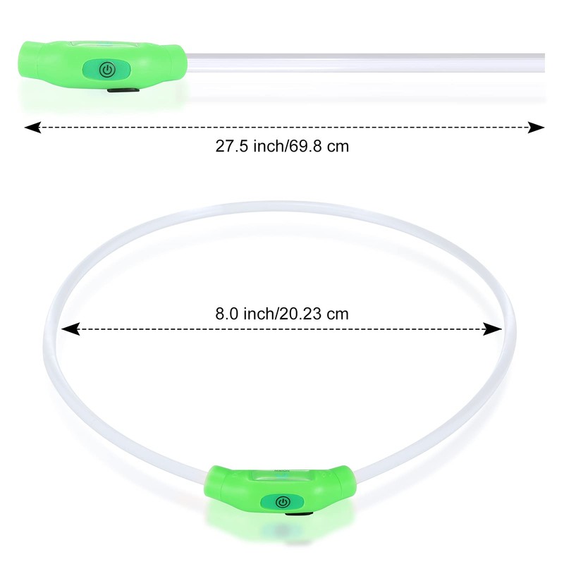NOVKIN LED Dog Collar, Rechargeable Light Up Dog Collars,IP67 Waterproof