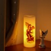 Wondise Flameless Flickering Devotional Prayer Candle with Remote and Timer,