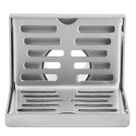 Square Floor Drain Shower Floor Drain Removable L-shaped Corner Floor Drain Stainless Steel Side Floor Balcony Wall Drain