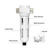 Beduan 3/8" Air in-line Compressed Particulate Filter,Moisture Water Trap Filter