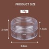5pcs Travel Pots for Toiletries Transparent Plastic Travel Container Jars