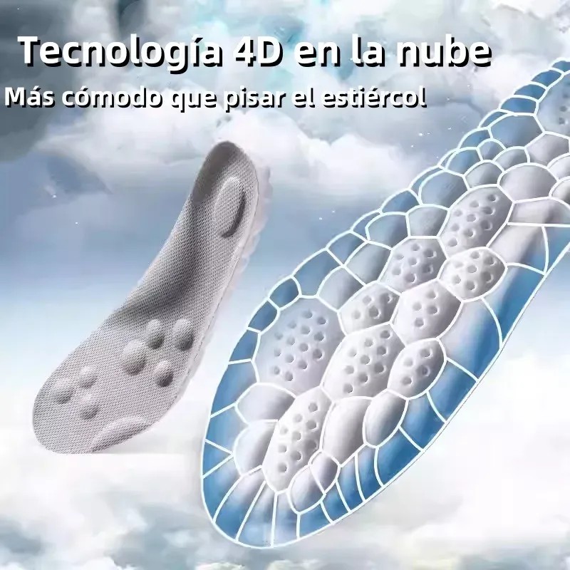 6 Pares Plantilla Ortopedica Deportiva De Gel Pie Plano 4d