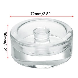 GKYMYZ 4 Pack Glass Fermentation Weights with Easy Grip Handle and Unique Texture Design for Large Wide Mouth Mason Jars