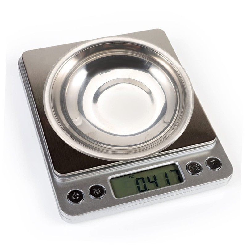 COHEALI 3sets Electronic Scale Trays Stainless Steel Gems Weighting Dish