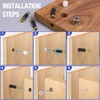 Jamiikury 10 Sets Furniture Cam Lock Fasteners - 3-in-1 Cam