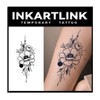 Temporary Tattoo, 2 Sheets Delicate Floral Arm Stickers