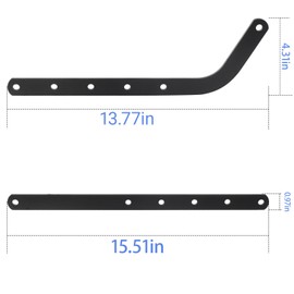 Garage Door Opener Arm Kit Replacement Parts Compatible with Chamberlain, Liftmaster, Craftsman, and Genie Brands, Includes Garage Door Curved and Straight Arms with Mounting Screws