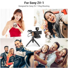 SmallRig L-Shape Wooden Grip with Cold Shoe for Sony ZV1 Camera - 2936