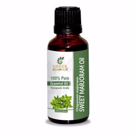 Sheer Essence Sweet Marjoram Oil (Origanum Majorana) Essential Oil 100% Pure Natural Undiluted Uncut Therapeutic Grade Oil 1.01 Fl.OZ