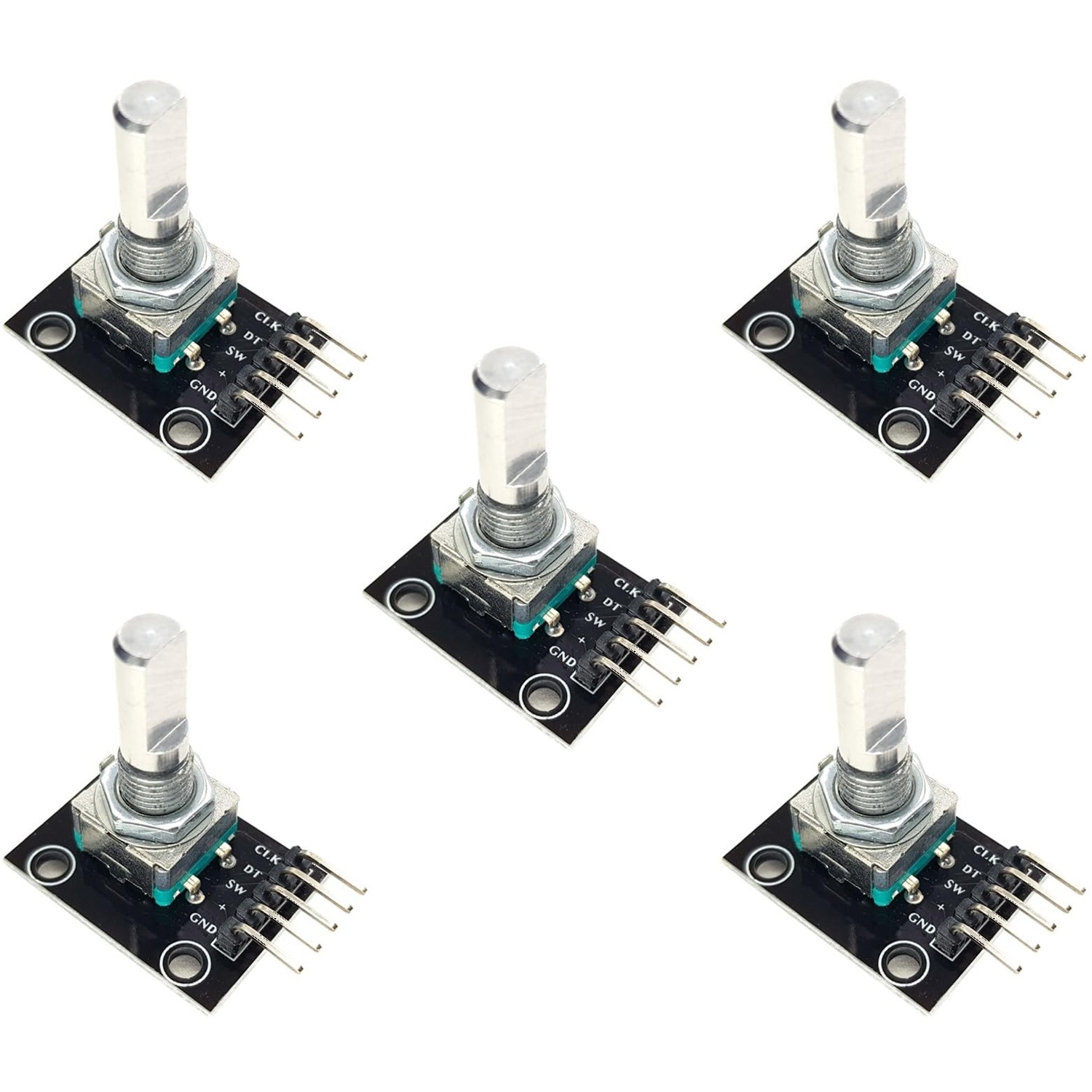 Rotary Encoder 5-Pack, for Arduino, ESP32, ESP8266, Raspberry Pi, DIY ...