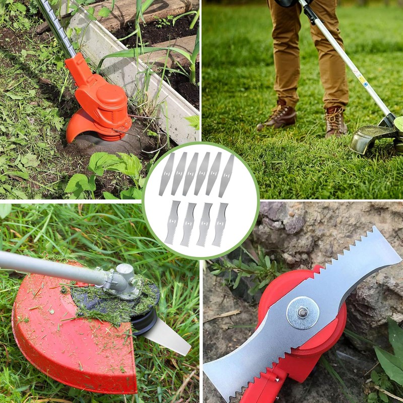eupdd Pack of 10 Electric Grass Trimmer Replacement Blade: Metal