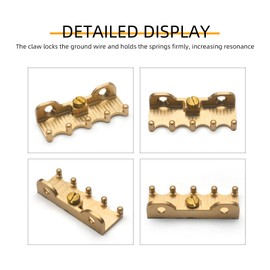 MAXCHEER CNC Precision Engineered Ultra Heavy Duty Full Brass 49.5x19mm Electric Guitar Tremolo Claw for ST/FR Tremolo Bridge System