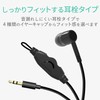 Elecom TV Mono Headphones, Earplug Type, φ0.4 inch (10 mm)