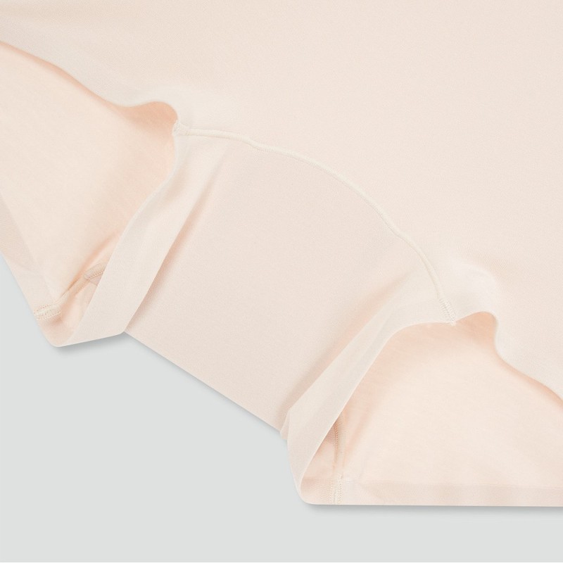 JAJU Perfect 120s Modal No-Line Boyshort Panties_Beige
