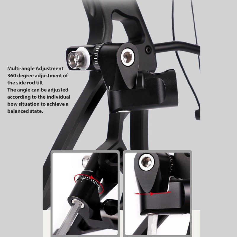 Adjustable Single Side V Bar Quick Disconnect Mount for Archery