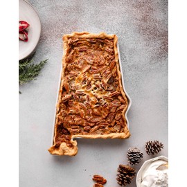 FIFTY UNITED PLATES Alabama Shaped Baking Dish Serving Platter or Decorative Tray Charming Porcelain Bakeware Oven Microwave and Dishwasher Safe