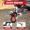 TYT Tri Ball Hitch Trailer Mount with Locks, Tow Hook