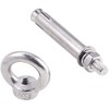 2PCS Long Eye Bolt with Ring Lifreer 304 Stainless Steel