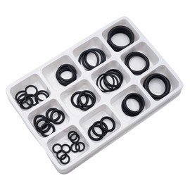 50 Pcs 12 Different Sizes Rubber O Rings Hydraulic Engine Air Conditioning Car O Ring Gasket Kit High Quality Black