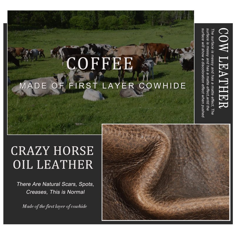 [Contacts] Crazy Horse Oil Leather RFID Anti-Theft Zipper Zipper Multi-septum