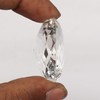 REAL-GEMS White Topaz 100.00 Carat Oval Shaped Crystal For Jewelry