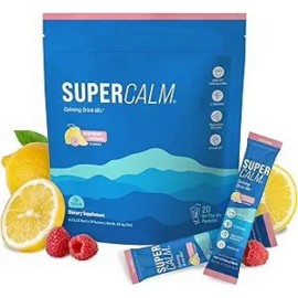 Super Calm Raspberry Lemonade Powdered Drink Mix Dietary Supplements 20 Packs