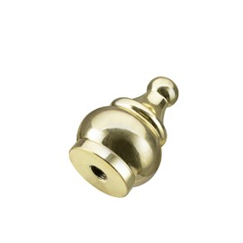 Aspen Creative 24017-11 Steel Lamp Finial in Brass Plated Finish, 1 1/2" Tall (1 Pack)
