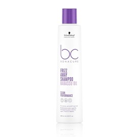 BC Bonacure BONACURE - Frizz Away Shampoo Aceite de Babasú 250 ml, Champú Antiescrespamiento, Limpia el Cabello, Suaviza Superficie Capilar, Mejora Manejabilidad, Aporta un Brillo Intenso, Controla Encrespamiento