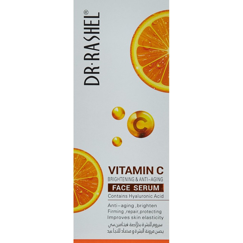 Dr. Rashel Vitamin C Face Serum - Hyaluronic Acid, Brightening,