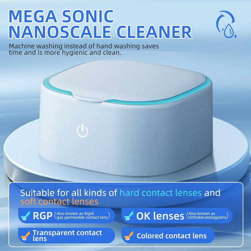 Rigid Keratoplasty Scleral Ultrasonic Contact Lens Cleaner for OK Lens