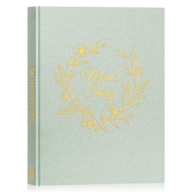 Lanpn Mama erzähl mal Book, 270+ Questions to Mother Life Story Filling Book Memory Book, Mom Life Story Book Memory Guided Journal, Mother's Day Birthday Gift, Sage Green