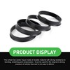 Bawkars 4 PCS Wheel Hub Centric Rings, 73.1mm-60.1mm Plastic Reducer
