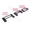 auto pro 0.1 in ABS Tailgate Insert Letters fits 2019-2023