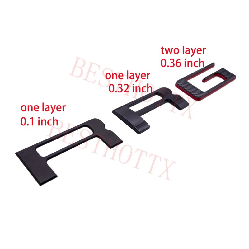 auto pro 0.1 in ABS Tailgate Insert Letters fits 2019-2023