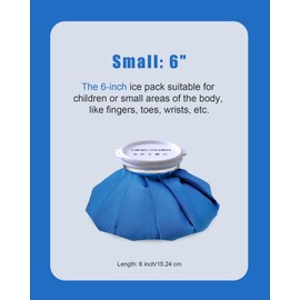 𝑺𝒎𝒂𝒍𝒍 Ice Pack for Injuries Reusable, 𝗧𝗶𝗻𝘆 Ice Bags 𝗞𝗶𝗱𝘀 Hot Water Bag for Pain Relief, Hot & Cold Therapy Ice Bag, No-Leak Elastic Breathable Ice Cold Pack, Size 6" 2Pcs