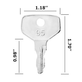 DHEISHA 10PCS Equipment Keys Linde 802, Fit Linde Forklift E16 L12, 0039730404, 7915492618 Fit 1151 1152 1158 131 Pallet Truck T16 T18 T20 T30 & 372 Stacker L14 L16