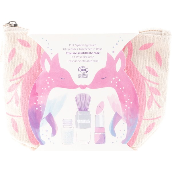namaki Pink Fox Sparkling Pouch, 1 set