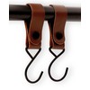 Brute Strength Multifunctional Hooks - Leather Loop - Cognac -