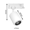 Paulmann 96580 ProRail3 LED Track Spot Kratos 50° 3100lm 25W