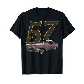 1957 57 chevys bel air dusk pearl classic vintage muscle car T-Shirt