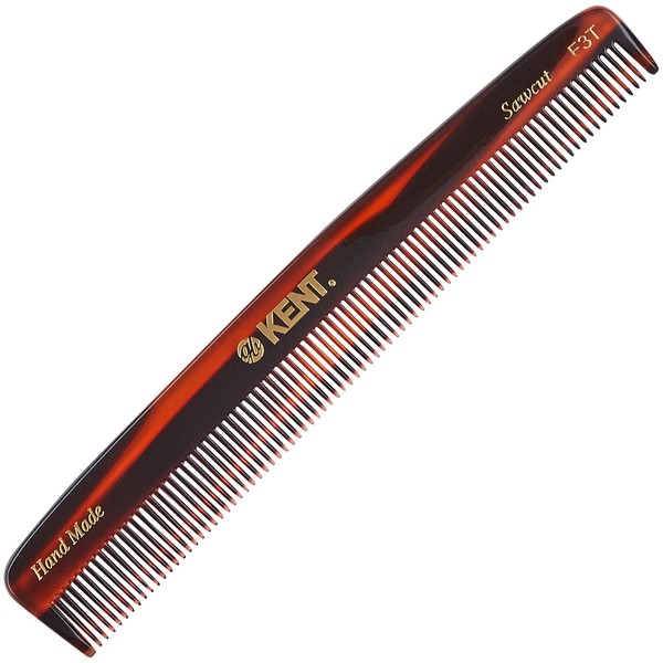 KENT Kent F3T Fine Tooth Comb for Hair Parting, Handmade