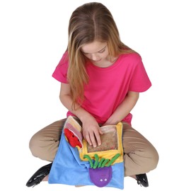 Fun and Function's At The Beach Discovery Bag Toy Multiple Activities & Textures for Sensory Input Great for Kids with Special Needs and Sensory Issues - Lightly Weighted Lap Pad 2.8 lbs