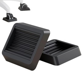 (TUISKU) Caster Stoppers PU Set of 5 Gaming Chair Chair Furniture Wheel Chock Fixing (Black)