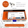 Kinhon Rock 401pcs Metric Nylon Insert Lock Nuts Assortment Set