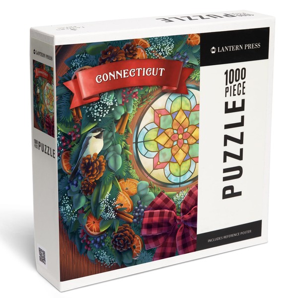 Lantern Press 1000 Piece Jigsaw Puzzle, Connecticut, Front Door with