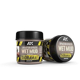 AK-Interactive Diorama Effects - Wet Mud Splatter 100ml - Model Building Paints and Tools # 8026