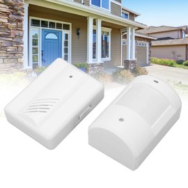 Wireless Motion Sensor Door Chime, Infrared Induction Weatherproof Shop Store Office Home Front Door Entry Welcome Reminding Doorbell, Security Alarm Chime Driveway Alert