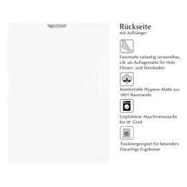 Lashuma Linz Bath Mat Terry Cotton 50 x 70 cm White